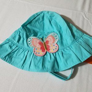 Gymboree Butterfly Catcher4T-5T Hat with Chin strap NWT